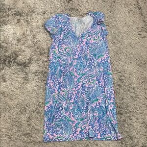 Lilly Pulitzer Blue and Pink Paisley Dress